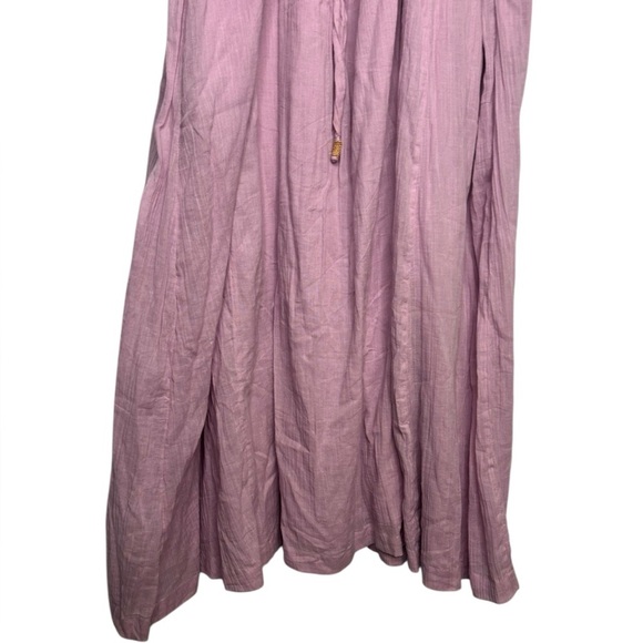 FREE PEOPLE Gauzy Cotton Lightweight Flowy C’est Bon Midi Dress Size Small - Picture 6 of 15